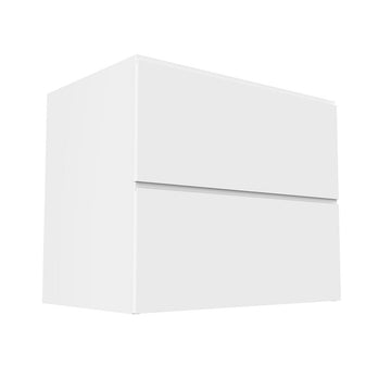RTA - White Cabinet - Lacquer White - Two Drawer Base Cabinet | 36