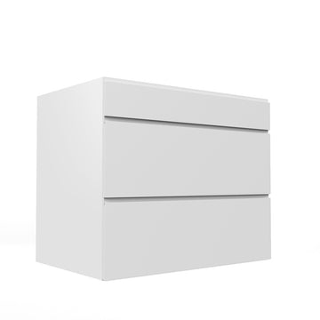 RTA - White Cabinet - Lacquer White - 3 Drawer Base Cabinet | 36