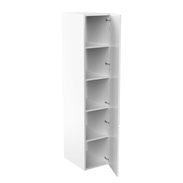 Tall Kitchen Cabinet - RTA - Lacquer White - Single Door | 18