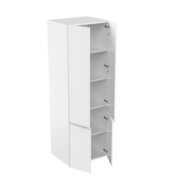 Tall Kitchen Cabinet - RTA - Lacquer White - Double Door | 30"W x 90"H x 23.8"D