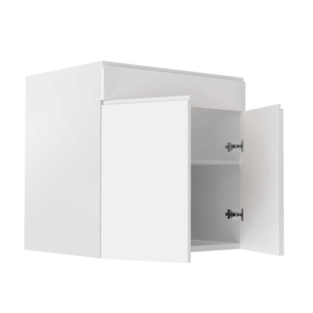 Sink Base Cabinet - RTA - Lacquer White | 30"W x 34.5"H x 23.8"D