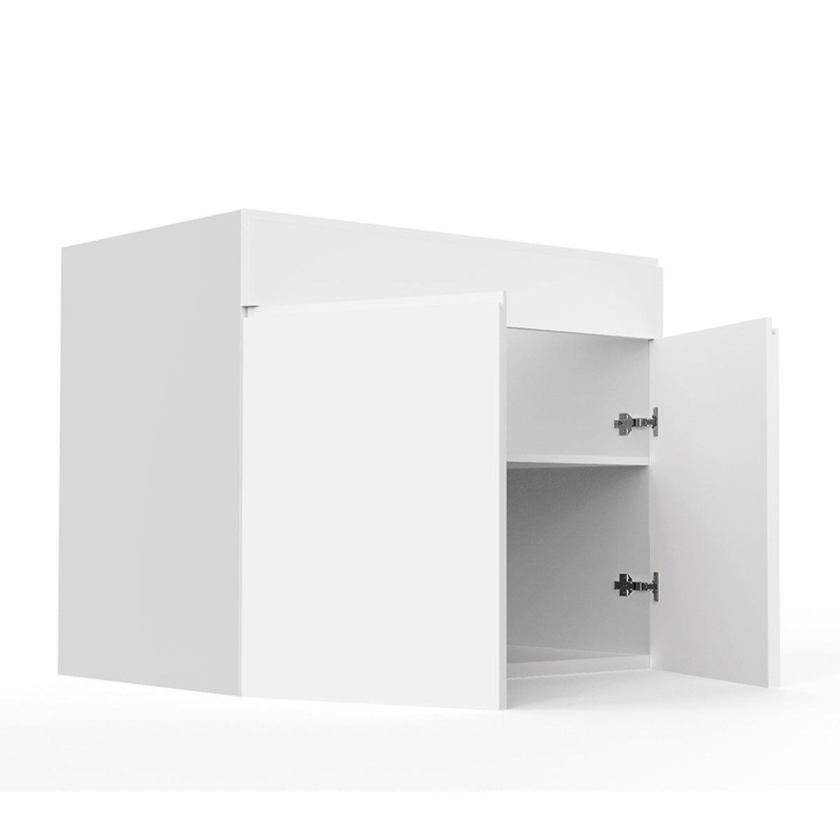 Sink Base Cabinet - RTA - Lacquer White | 36"W x 34.5"H x 23.8"D