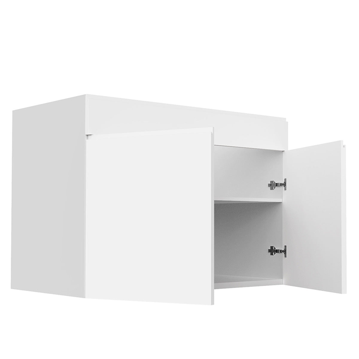 Sink Base Cabinet - RTA - Lacquer White | 42"W x 34.5"H x 23.8"D