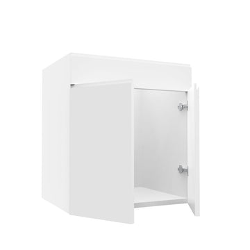 Vanity Cabinet - RTA - Lacquer White - Sink Vanity Cabinet | 27"W x 34.5"H x 21"D
