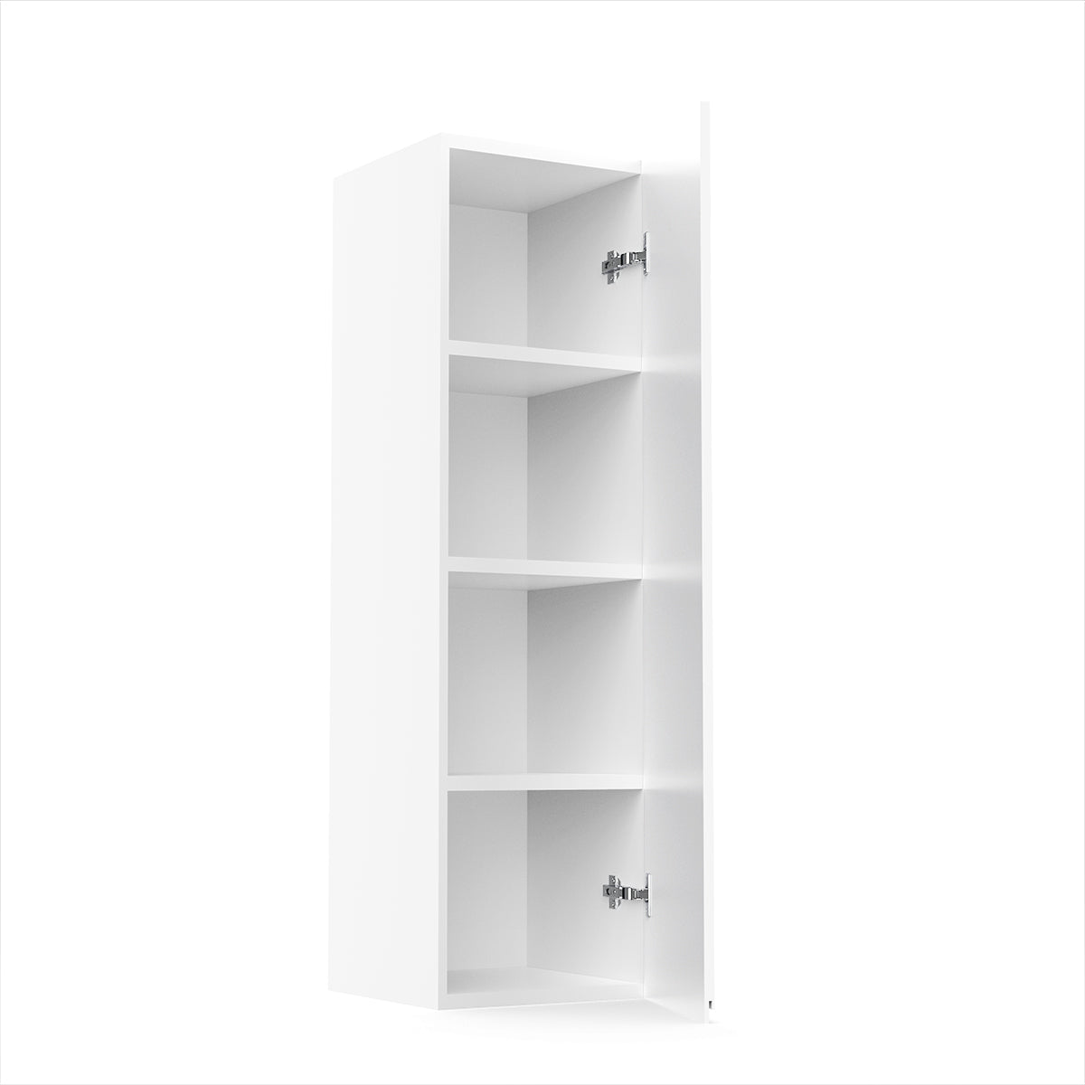 Kitchen Wall Cabinet - RTA - Lacquer white - Single Door Wall Cabinet | 12"W x 42"H x 12"D