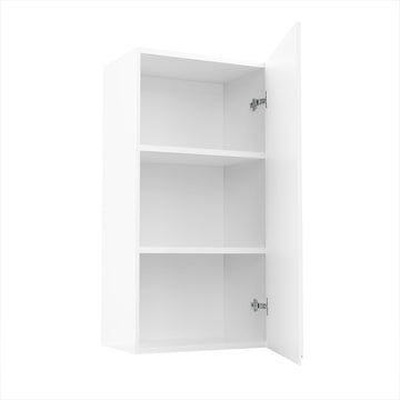 Kitchen Wall Cabinet - RTA - Lacquer white - Single Door Wall Cabinet | 18"W x 36"H x 12"D