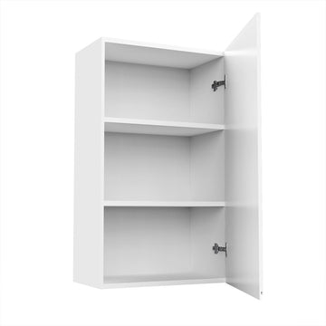 Kitchen Wall Cabinet - RTA - Lacquer white - Single Door Wall Cabinet | 24"W x 36"H x 12"D