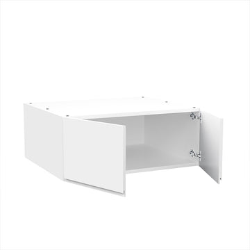 RTA Cabinet - Lacquer White - Refrigerator Wall Cabinet - Double Door | 30"W x 12"H x 24"D