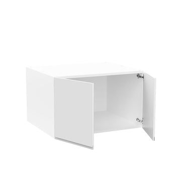 RTA Cabinet - Lacquer White - Refrigerator Wall Cabinet - Double Door | 30