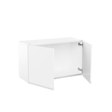Kitchen Wall Cabinet - RTA - Lacquer white - 2 Door Wall Cabinet | 30"W x 18"H x 12"D