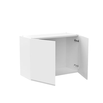 Kitchen Wall Cabinet - RTA - Lacquer white - 2 Door Wall Cabinet | 30"W x 21"H x 12"D