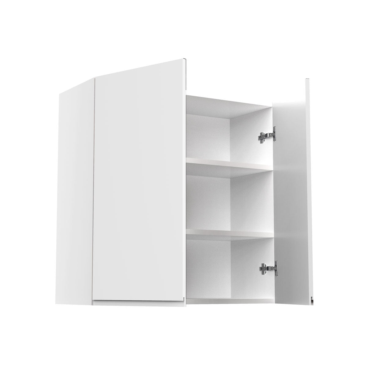 Kitchen Wall Cabinet - RTA - Lacquer white - 2 Door Wall Cabinet | 27"W x 30"H x 12"D