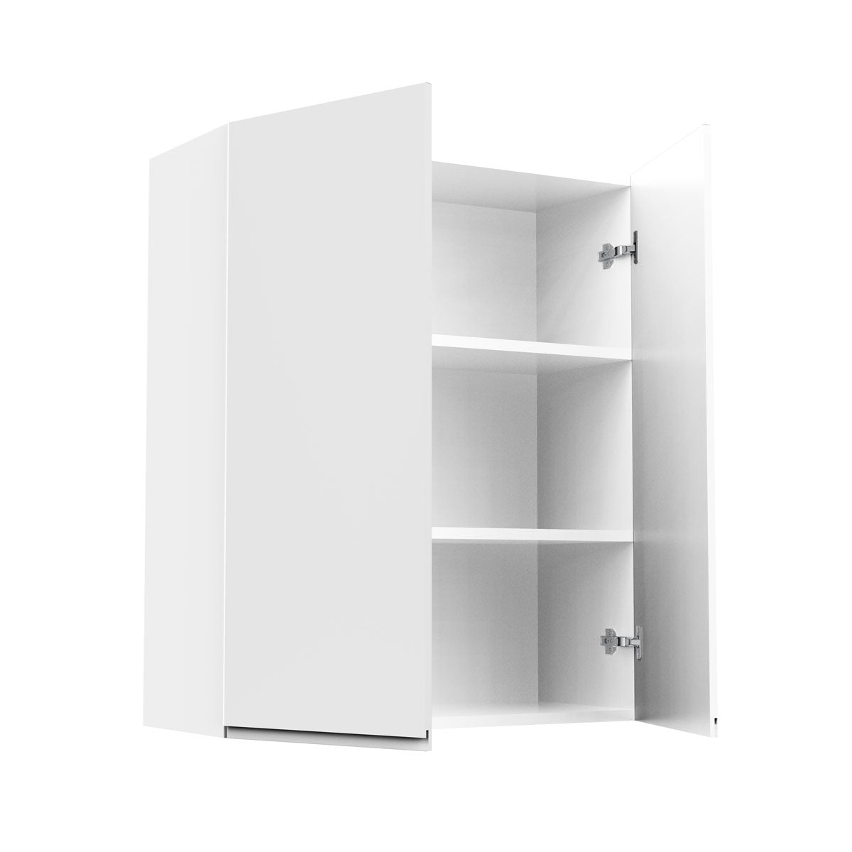 Kitchen Wall Cabinet - RTA - Lacquer white - Double Door Wall Cabinet | 24"W x 36"H x 12"D