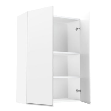 Kitchen Wall Cabinet - RTA - Lacquer white - 2 Door Wall Cabinet | 27"W x 42"H x 12"D