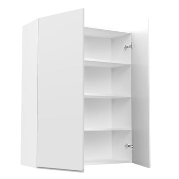 Kitchen Wall Cabinet - RTA - Lacquer white - 2 Door Wall Cabinet | 33"W x 42"H x 12"D