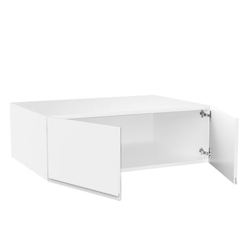 RTA Cabinet - Lacquer White - Refrigerator Wall Cabinet - Double Door | 36