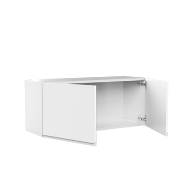 Kitchen Wall Cabinet - RTA - Lacquer white - 2 Door Wall Cabinet | 36"W x 15"H x 12"D