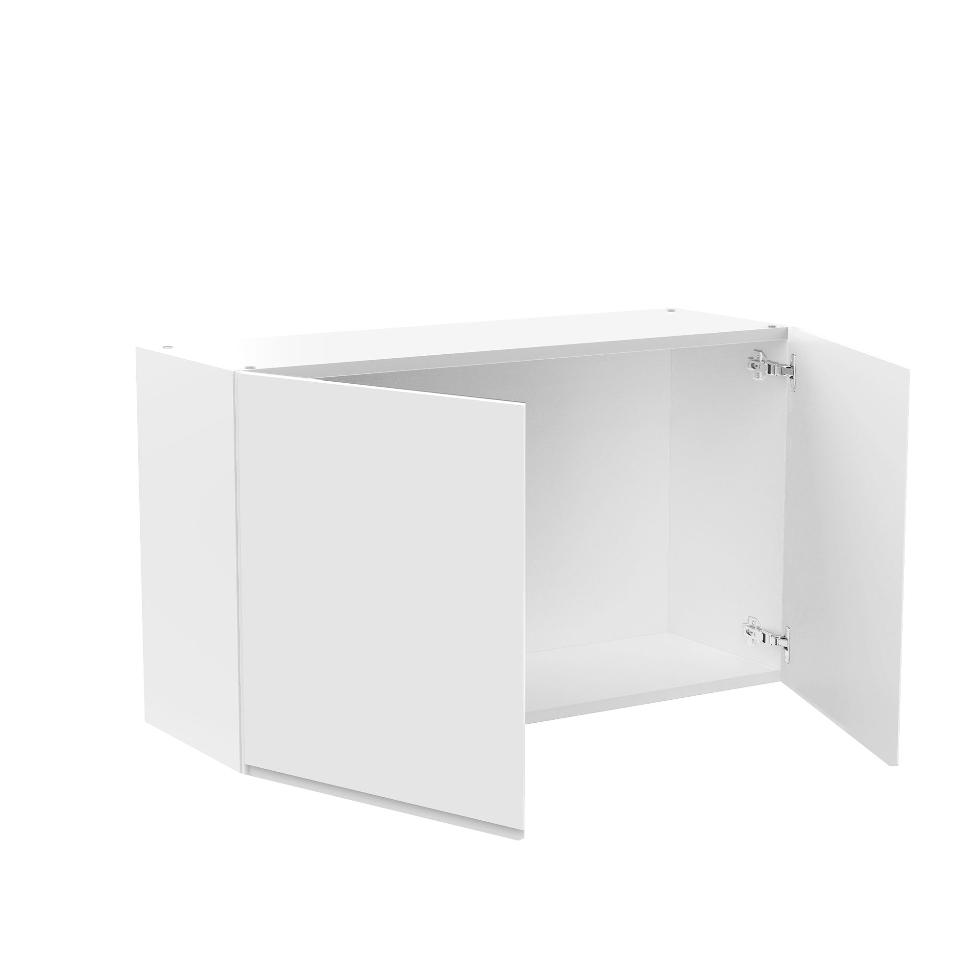 Kitchen Wall Cabinet - RTA - Lacquer white - 2 Door Wall Cabinet | 36"W x 21"H x 12"D