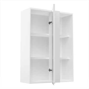 RTA Kitchen Cabinet - Lacquer White - Blind Wall Cabinet | 30"W x 42"H x 12"D