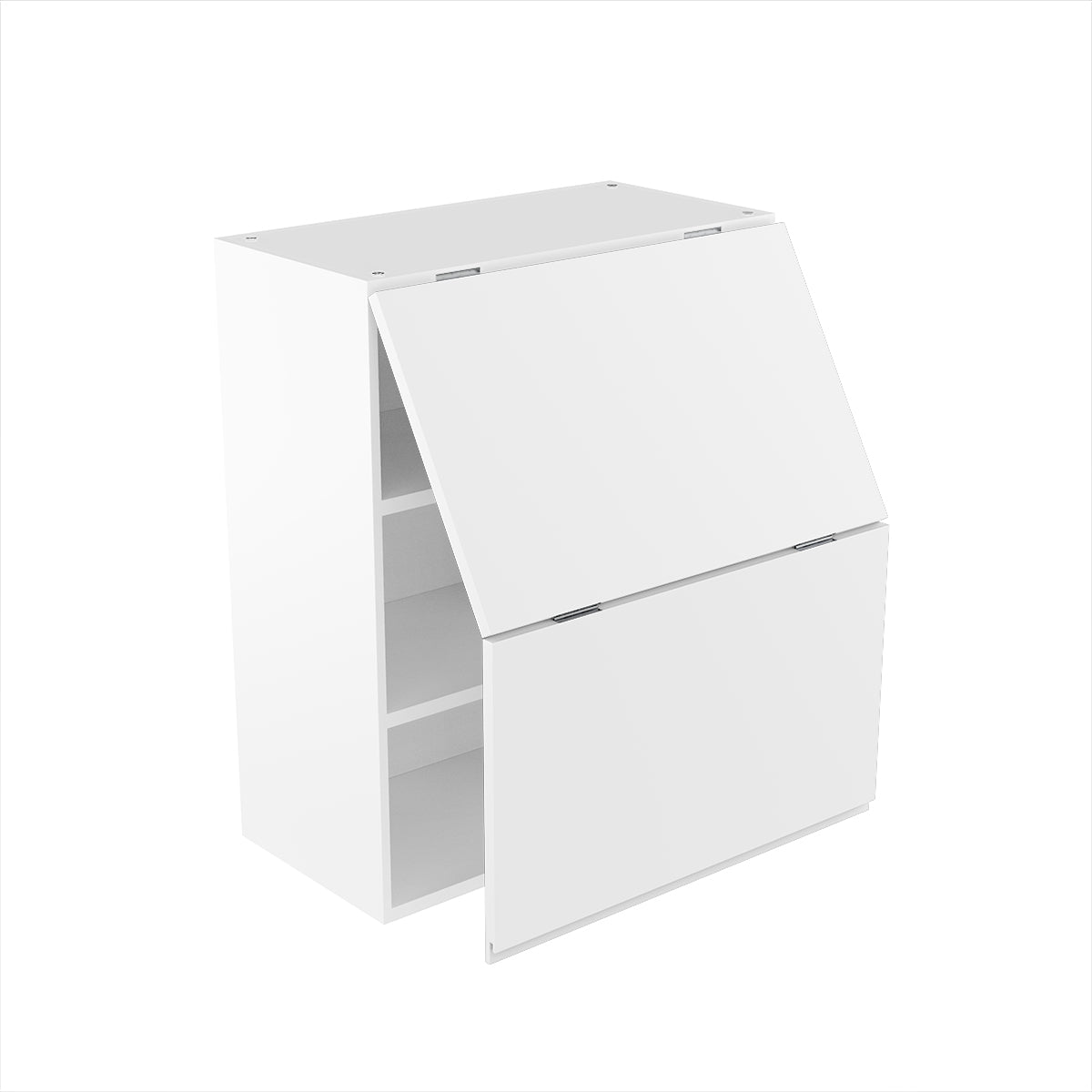 Wall Cabinet - RTA - Lacquer White - Bi-Fold Door Wall Cabinet | 24"W x 30"H x 12"D