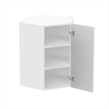 RTA - Lacquer White - Diagonal Wall Cabinet | 24"W x 30"H x 12"D