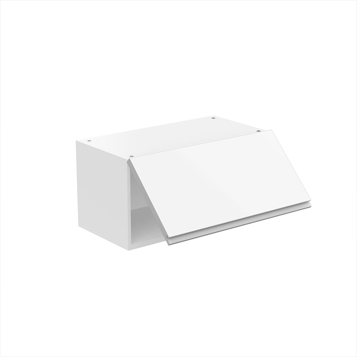 Wall Cabinet - RTA - Lacquer White - Horizontal Door Cabinet | 24"W x 12"H x 12"D