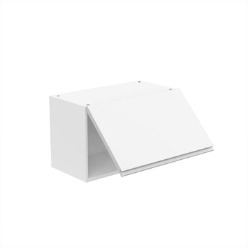 Wall Cabinet - RTA - Lacquer White - Horizontal Door Cabinet | 24"W x 15"H x 12"D