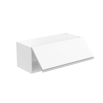 Wall Cabinet - RTA - Lacquer White - Horizontal Door Cabinet | 30