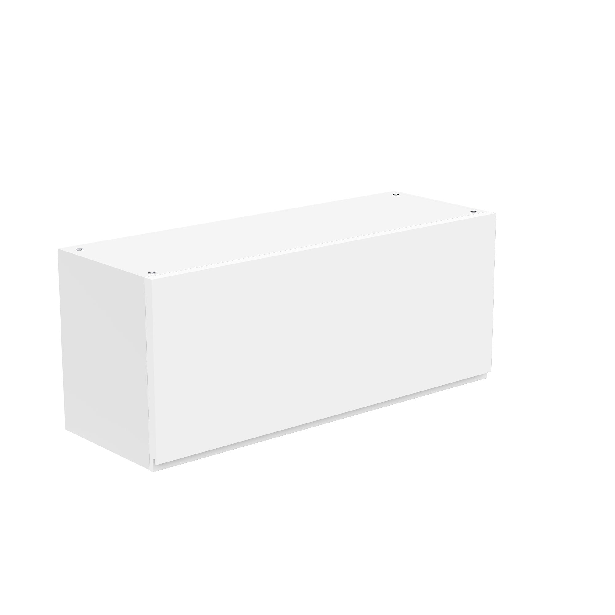 Wall Cabinet - RTA - Lacquer White - Horizontal Door Cabinet | 36"W x 15"H x 12"D