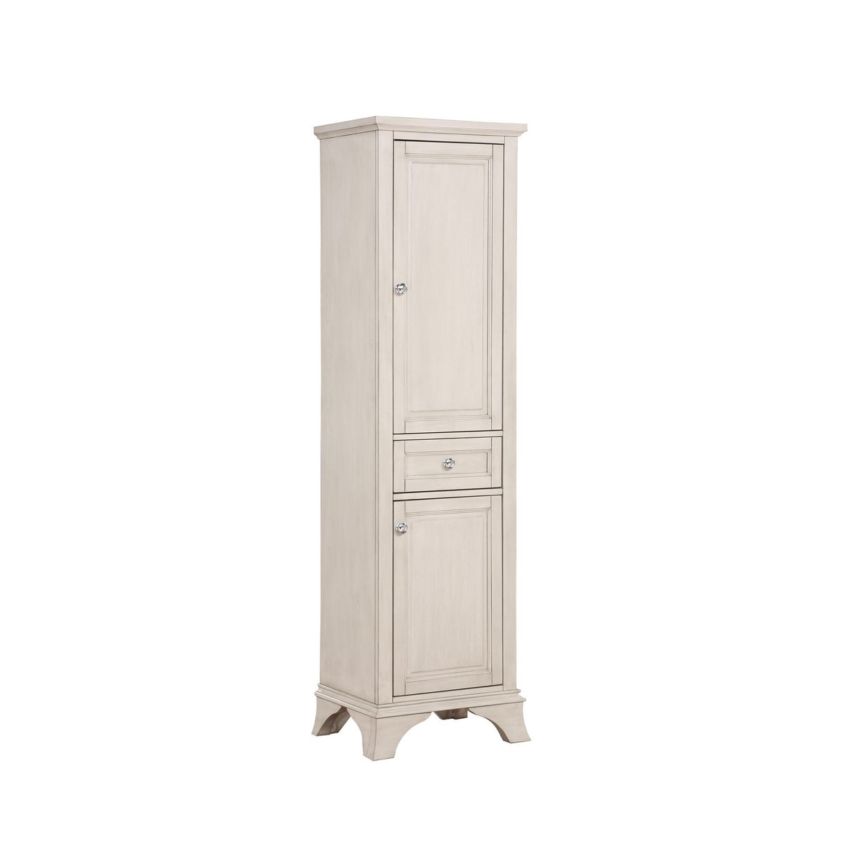 Wainwright Traditional Freestanding Bathroom Linen Side Cabinet With Soft Closing Doors & Drawer