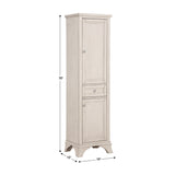 Wainwright Traditional Freestanding Bathroom Linen Side Cabinet With Soft Closing Doors & Drawer