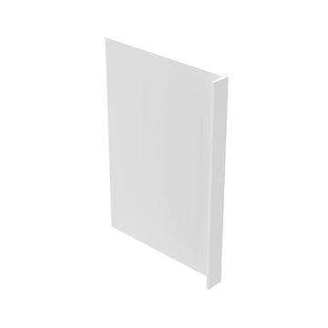 Dishwasher End Panel For Cabinet - Luxor White Shaker - Ready To Assemble, 3"W x 34.5"H x 24"D