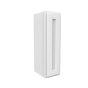 30 Inch High Single Door Wall Cabinet - Luxor White Shaker - Ready To Assemble, 9