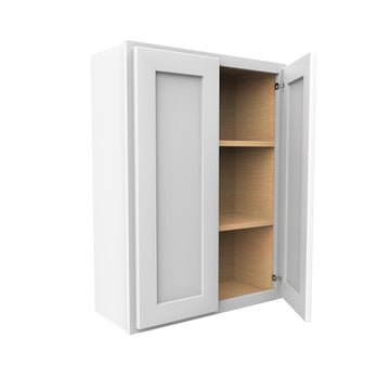 Luxor White - Double Door Wall Cabinet | 27"W x 36"H x 12"D