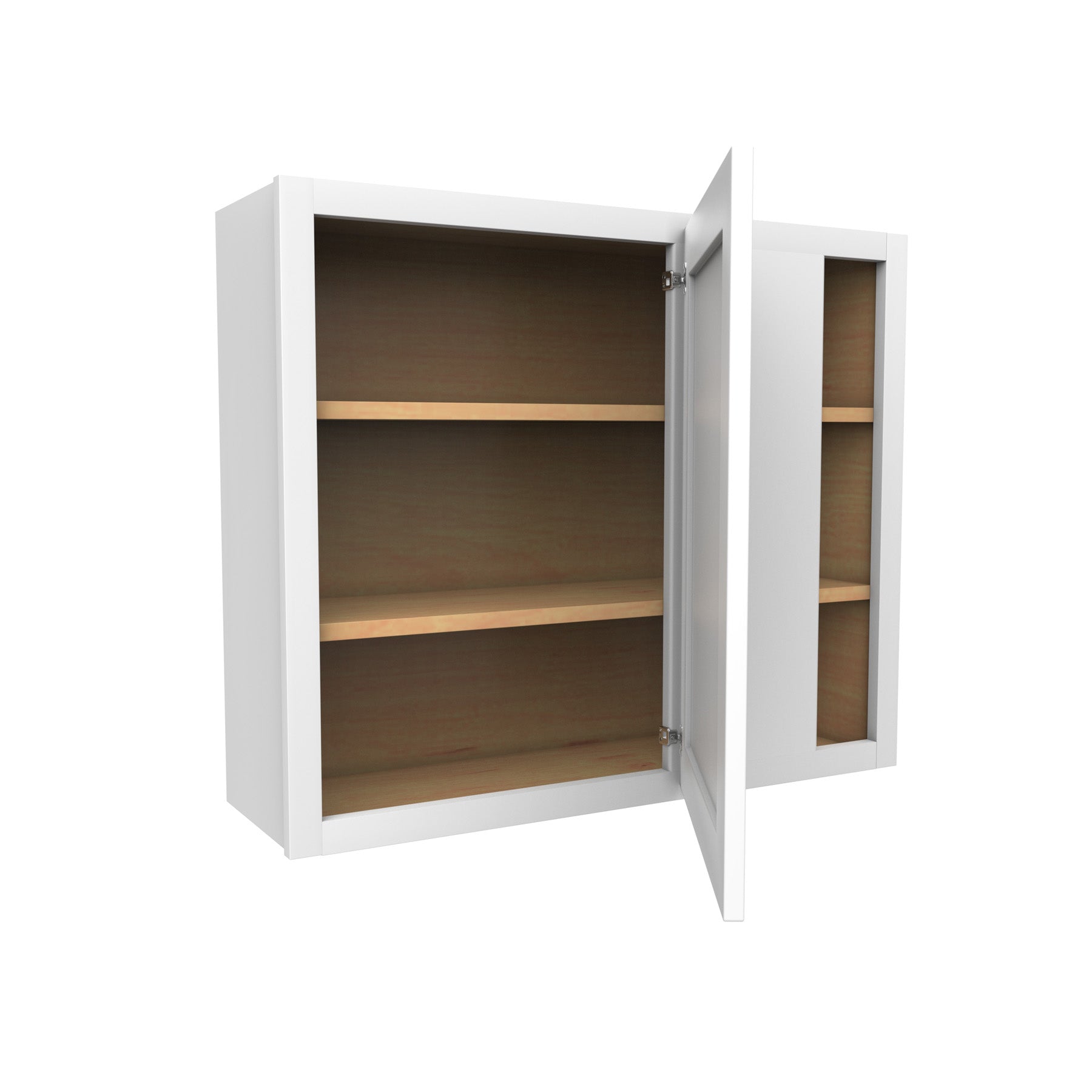 30 Inch High Blind Wall Cabinet - Luxor White Shaker - Ready To Assemble, 36"W x 30"H x 12"D