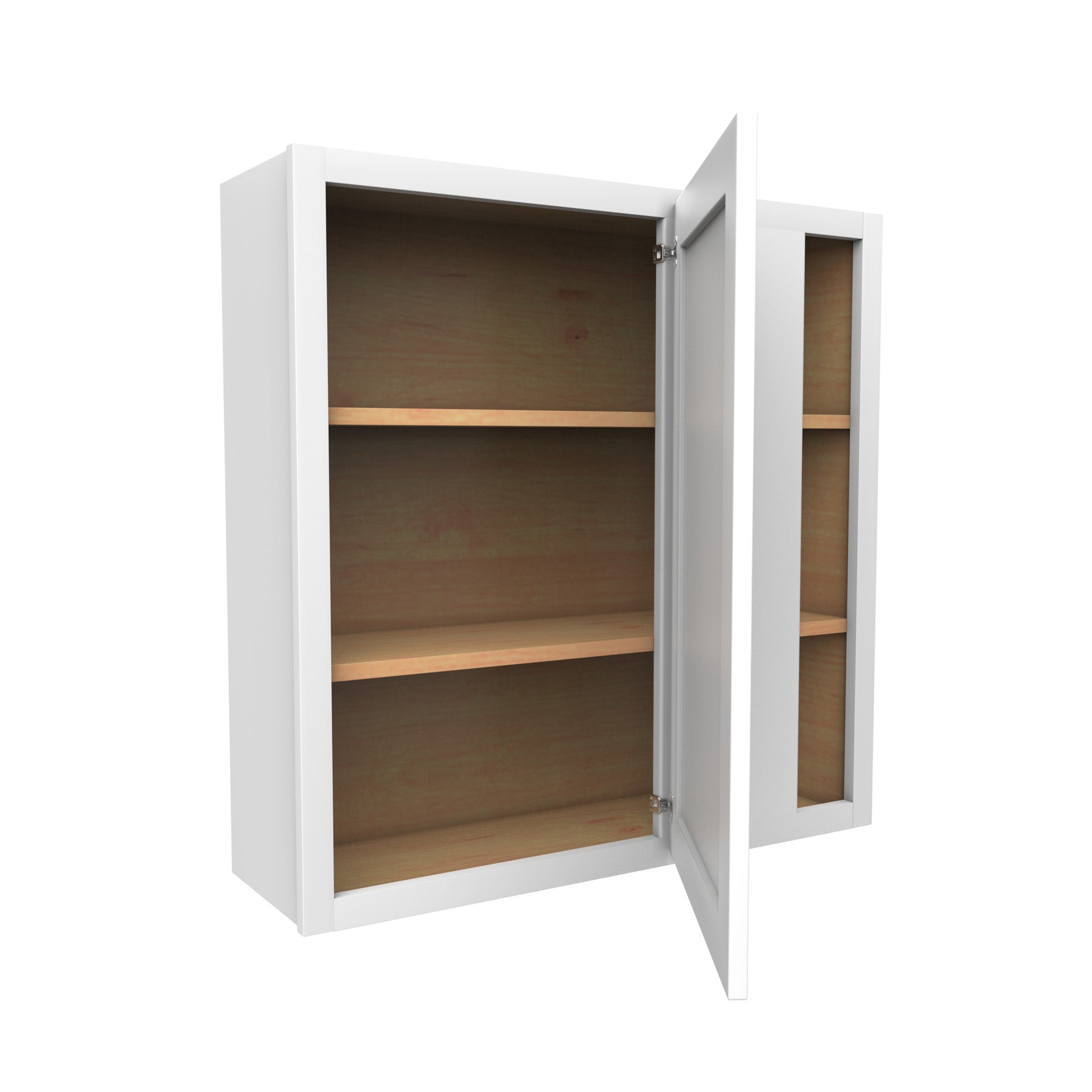 36 Inch High Blind Wall Cabinet - Luxor White Shaker - Ready To Assemble, 36"W x 36"H x 12"D