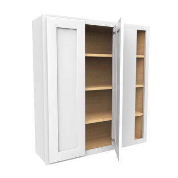 42 Inch High Blind Wall Cabinet - Luxor White Shaker - Ready To Assemble, 39"W x 42"H x 12"D