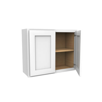 Luxor White - Double Door Wall Cabinet | 30"W x 24"H x 12"D