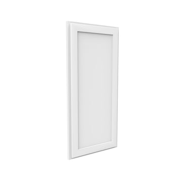 Luxor White - Single Door Wall End Cabinet | 12