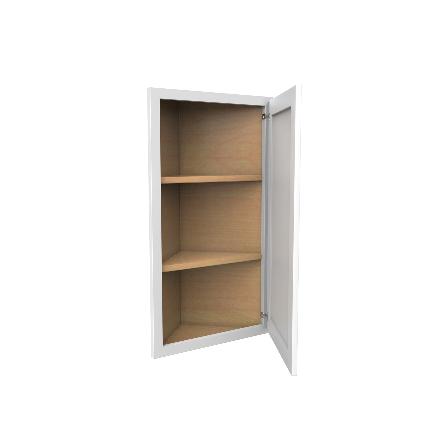 30 Inch High Wall End Shelf Cabinet - Luxor White Shaker - Ready To Assemble, 12"W x 30"H x 12"D