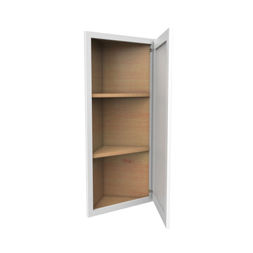 Luxor White - Single Door Wall End Cabinet | 12"W x 36"H x 12"D