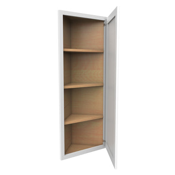 Elegant White - Single Door Wall End Cabinet | 12"W x 42"H x 12"D