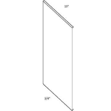 Wall End Panel| Matrix Silver | 0.75W x 42H x 13D