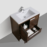 Divine Freestanding Bathroom Vanity With Acrylic Sink, Soft Closing Doors & Drawers - BUILDMYPLACE