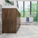 Elegant Ashley Freestanding Bathroom Vanity With Reinforced Double Acrylic Sink, Soft Closing Drawers & Doors