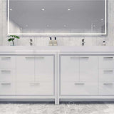 Elegant Ashley Freestanding Bathroom Vanity With Reinforced Double Acrylic Sink, Soft Closing Drawers & Doors