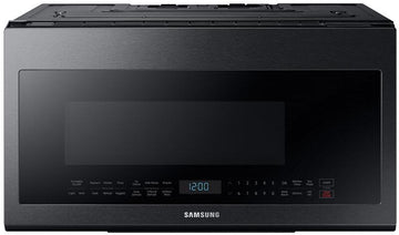 30 Inch Over the Range Microwave Oven With 2.1 cu. ft. Capacity, Auto Cook Options In Black Stainless Steel