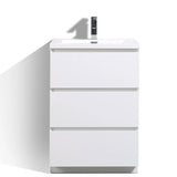 Aramco Freestanding Bathroom Vanity With Acrylic Sink & Drawers