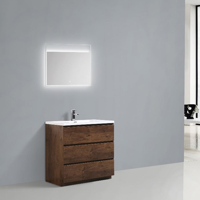 Aramco Freestanding Bathroom Vanity With Acrylic Sink & Drawers