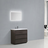 Aramco Freestanding Bathroom Vanity With Acrylic Sink & Drawers